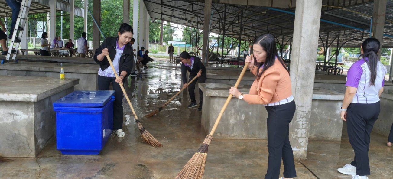 องค์การบริหารส่วนตำบลนาคำใหญ่ จัดกิจกรรม (Big Cleaning Day) ทำความสะอาด บริเวณตลาดอบต.นาคำใหญ่